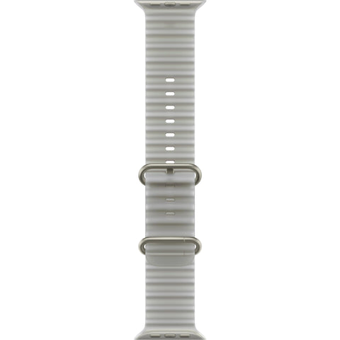 Apple Watch 49mm Translucent [Grey] Ocean Band  [Natural Titanium Finish]