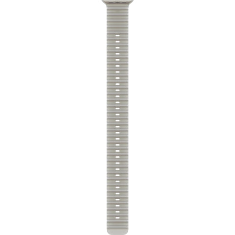 Apple Watch 49mm Translucent [Grey] Ocean Band Extension  [Natural Titanium Finish]
