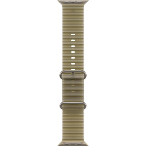 Apple Watch 49mm Translucent [Kelp] Ocean Band  [Natural Titanium Finish]