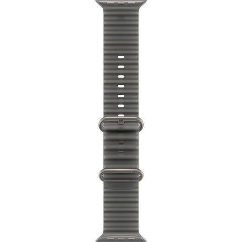 Apple Watch 49mm Translucent [Black] Ocean Band  [Natural Titanium Finish]