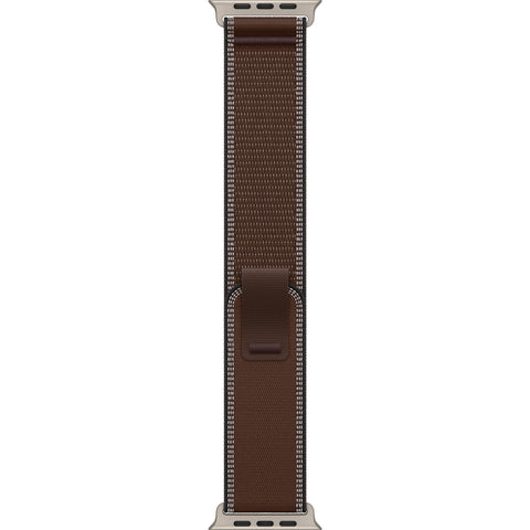 Apple Watch 49mm [Dark Umber] Trail Loop  [M/L]  [Natural Titanium Finish]