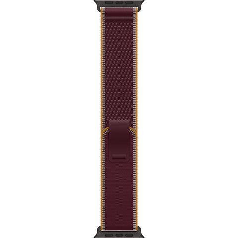 Apple Watch 49mm [Burgundy] Trail Loop  [S/M]  [Black Titanium Finish]