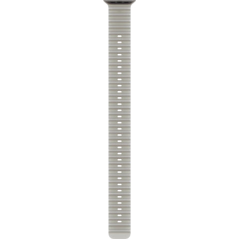 Apple Watch 49mm Translucent [Grey] Ocean Band Extension  [Black Titanium Finish]