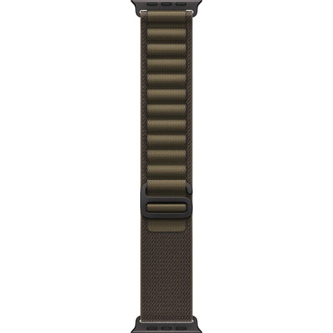 Apple Watch 49mm [Dark Olive] Alpine Loop  [Medium]  [Black Titanium Finish]