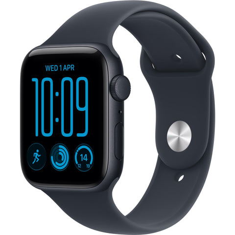 Apple Watch SE 3 44mm Midnight Aluminium Case GPS Sport Band (S/M) [2026]