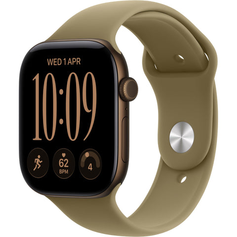 Apple Watch Series 12  42mm Dark Bronze Aluminium Case GPS Sport Band (M/L)  [Olive]