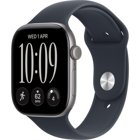 Apple Watch Series 12 46mm Space Grey Aluminium Case GPS  Sport Band (S/M) [Navy Blue]