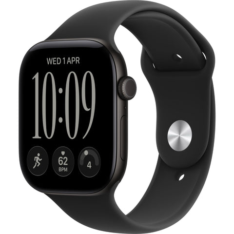 Apple Watch Series 12 46mm Black Aluminium Case GPS Sport Band (S/M) [Black]