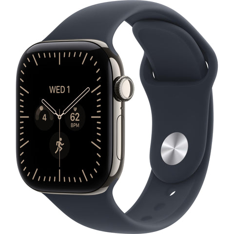 Apple Watch Series 12 42mm Space Grey Aluminium Case GPS + Cellular Sport Band (S/M)[ Navy Blue]