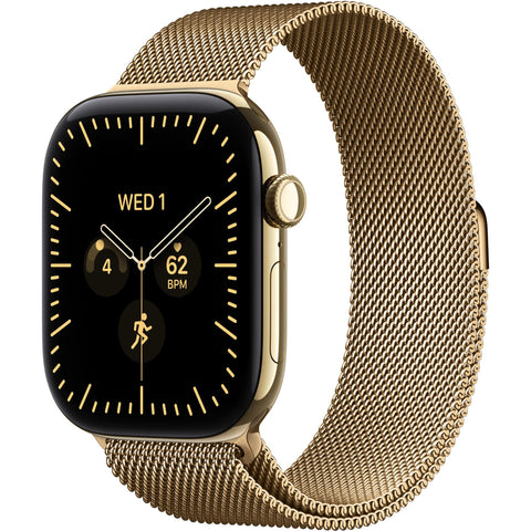 Apple Watch Series 12 42mm Radiant Gold Titanium Case GPS + Cellular Radiant Gold Milanese Loop