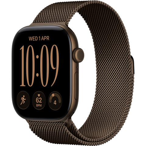 Apple Watch Series 12 42mm Dark Bronze Aluminium Case GPS with Dark Bronze Milanese Loop