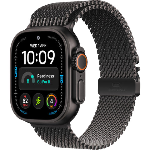 Apple Watch Ultra 4  49mm Black Titanium Case GPS + Cellular Black Titanium Milanese Loop (S)