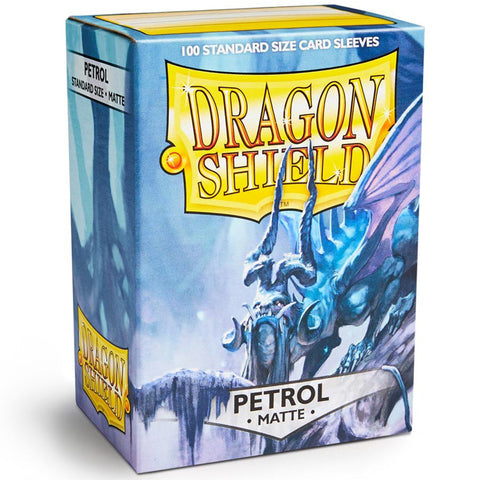 Arcane Tinmen Dragon Shield Standard 100ct Matte Petrol Teal Sleeves 63x88mm