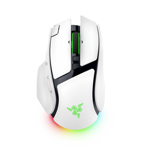 Razer Basilisk V4 Pro Ergonomic Wireless Gaming Mouse (White)