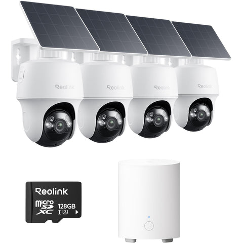 Reolink Hub & Argus 3MP Pan & Tilt Security Camera Kit [4 Pack]