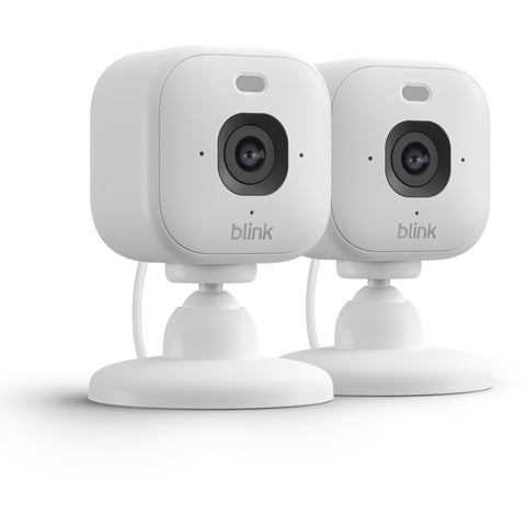 Blink Mini 2K+ Security Camera (White) [2 Pack]