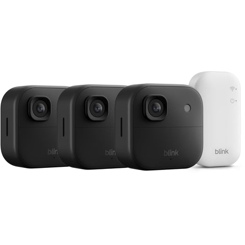Blink Outdoor 2K+ Security Camera System (Black) [3 Pack]