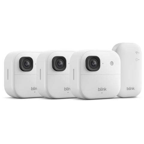 Blink Outdoor 2K+ Security Camera System (White) [3 Pack]
