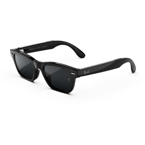 Ray-Ban | Meta Audio Burbank  AI Glasses (Shiny Black/Transitions® Grey Lenses)