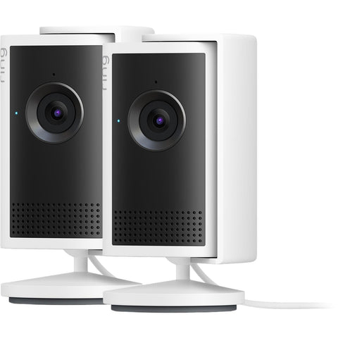 Ring Indoor Cam Plus 2K Plug-In Security Camera (White) [2 Pack]
