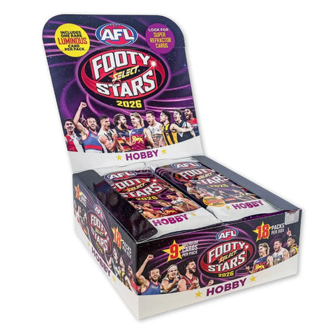Select Cards AFL Football 2026 Select Footy Stars Trading Cards Hobby Booster Box