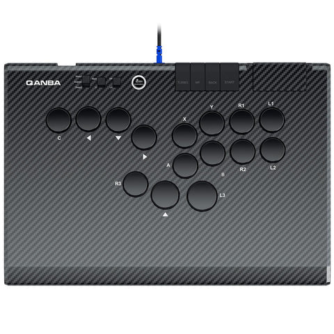 Qanba Ruby Wireless Arcade Controller (Carbon Fiber Black)