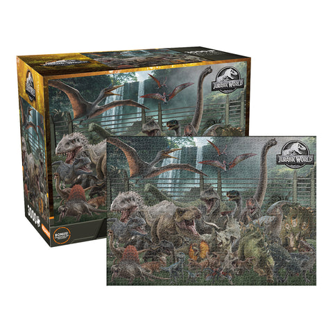 Aquarius 3000pc Jurassic World Size Chart Jigsaw Puzzle