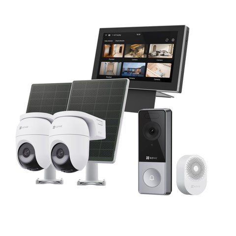 EZVIZ CB8 Lite 3K Twin Pack With HP8 Video Doorbell
