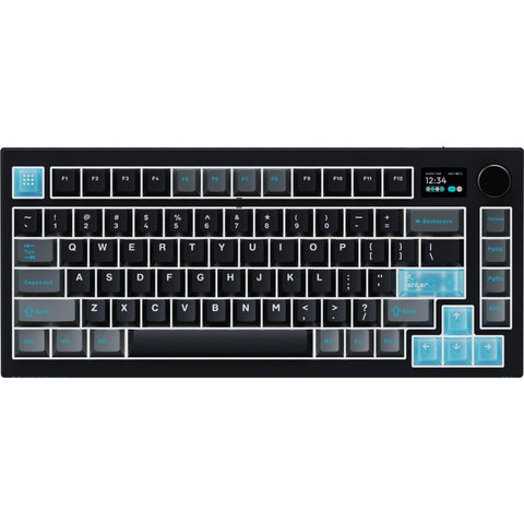 VOICSKY ECHO 75 Wireless Mechanical Keyboard With Dynamic Screen (Tone Linear Switch - Dark)