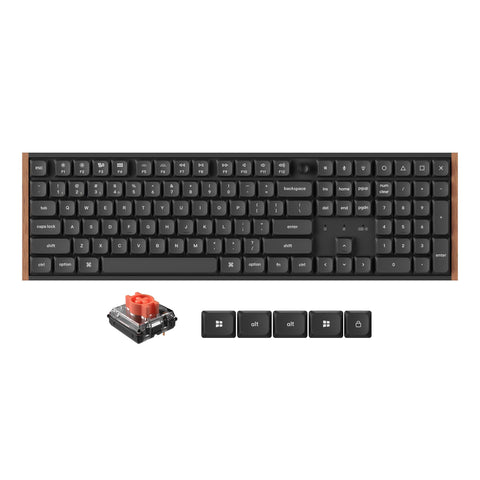 Keychron K5 Ultra 8K Wireless Custom Mechanical Keyboard (Silent Red Switch - Black)
