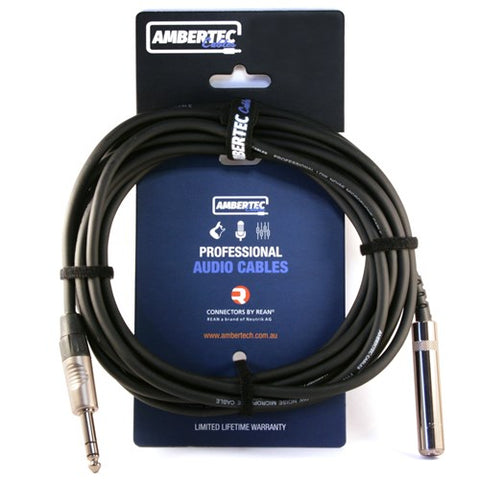Ambertec Cables 6.35mm headphone extension cable - REAN connectors 10m