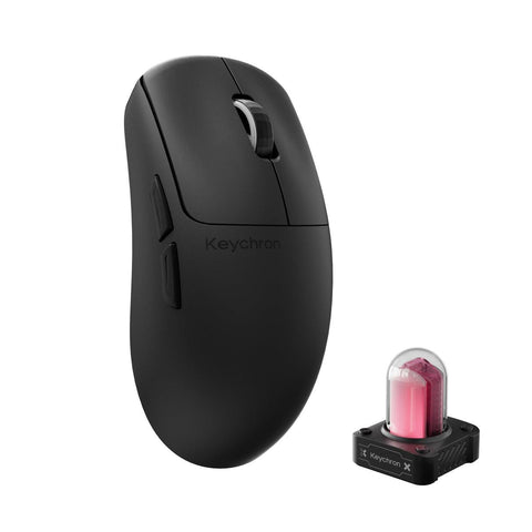 Keychron G6 HE 8K PixArt 3955 Wireless Mouse (Classic Black)