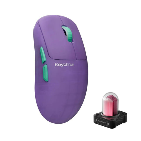 Keychron G6 HE 8K PixArt 3955 Wireless Mouse (Frosted Lavender)