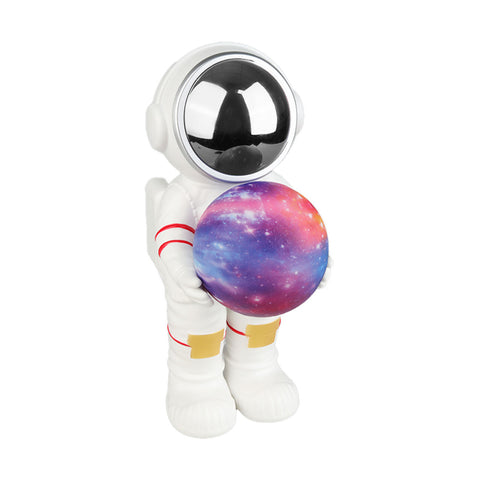 Laser Astronaut Bluetooth Speaker with Glow Light (White)