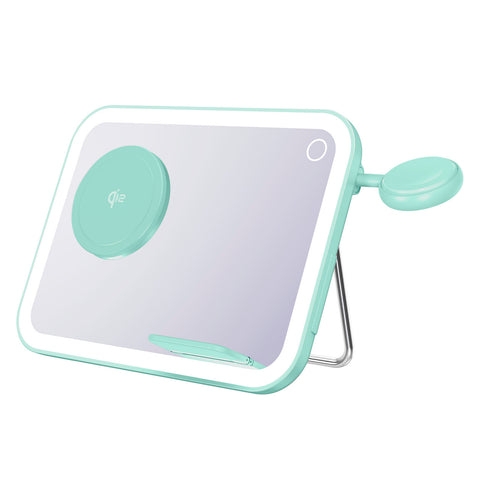 Laser Makeup Mirror 3 in 1 Wireless Charger – Qi2 (Aquatic Awe)