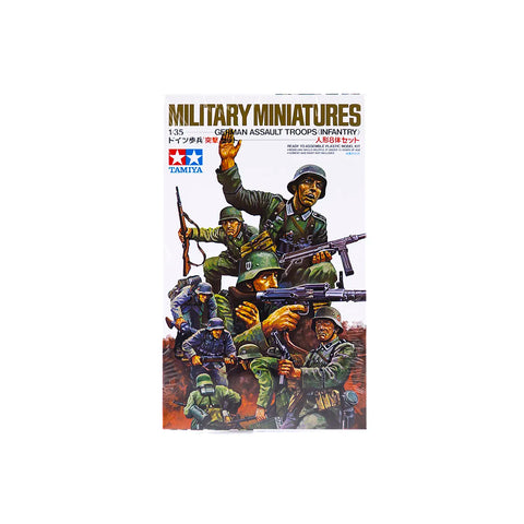 Tamiya 1/35 German WWII Assault Infantry Troops Set Scaled Plastic Model Kit