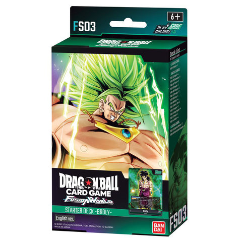 Bandai Dragon Ball Super Card Game Fusion World Starter Deck Broly FS03