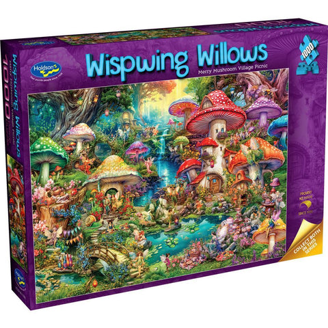 Holdson 1000pc Wispwing Willows Village Picnc Puzzle