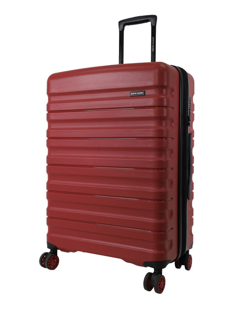 Pierre Cardin 4 Wheel Large Hard-Shell Suitcase Travel Luggage 80cm Red