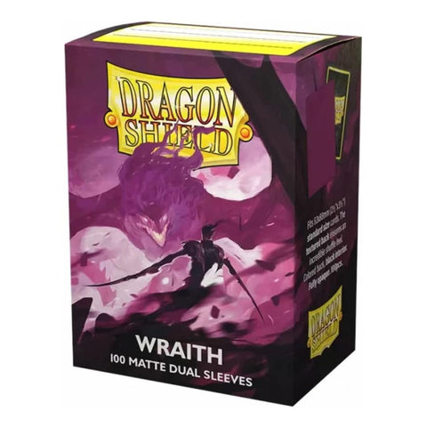 Arcane Tinmen Dragon Shield Standard 100ct Dual Matte Wraith Plum Sleeves 63x88mm
