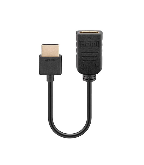 Goobay HDMI Flex Adapter 0.1M - Black - Black