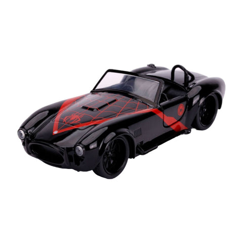 Jada 1:32 Marvel Spider-Man Miles Morales 1965 Shelby Cobra 427 S/C Diecast Car