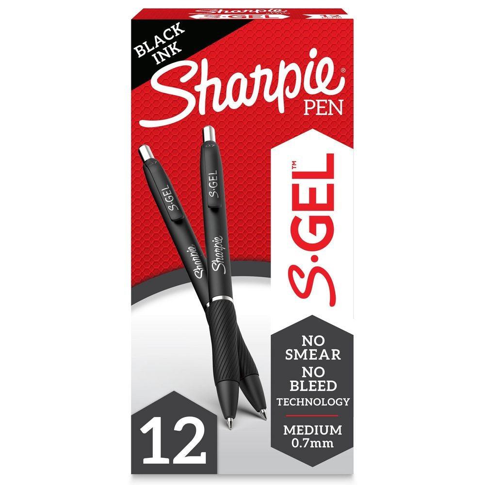 SHARPIE Retractable 0.7 Pen Black Box of 12 main image 0