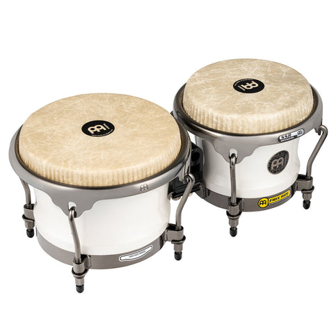 Meinl Roberto Serrano Signature Bongos 7 & 8 1/2 Inch Percussion Pure White