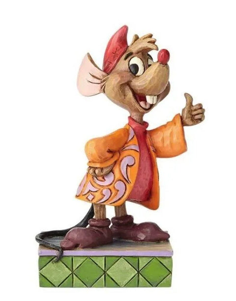Jim Shore Disney Traditions - Cinderella Jaq - Thumbs Up! Personality Pose