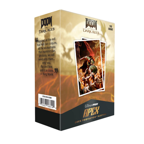 Ultra Pro: UP16614 DOOM 105ct Apex Deck Protector Sleeves 1 for Bethesda Doom