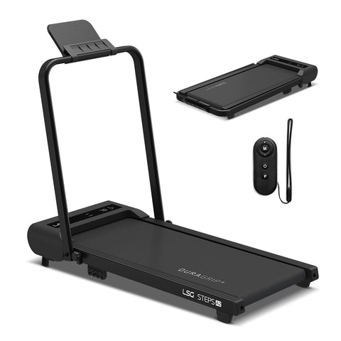 LSG Steps A2 Walking Pad Extra Wide 400mm Under Desk Fold-Down Treadmill Incline