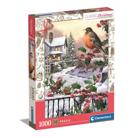 Clementoni Impossible Puzzle Robin and Holly Bushes 1,000-Pieces