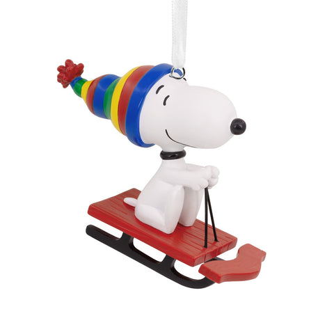 Peanuts(R) Snoopy Sledding - Hallmark Christmas Ornament