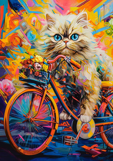 Castorland 500-Pieces Kittens Floral Ride Puzzle